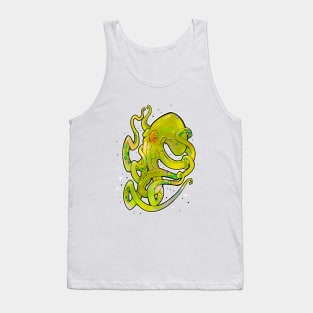 octopus dirty lime green Tank Top